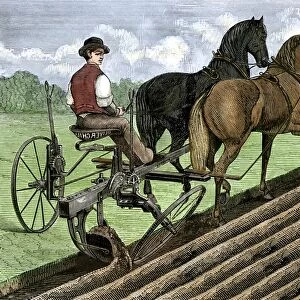 Sulky plow, 1800s