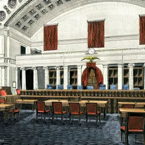 US Supreme Court courtroom, 1890s