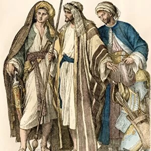 Traditionally dressed Arab men