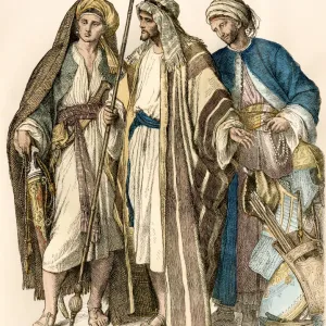 Traditionally dressed Arab men