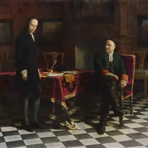 Tsar Peter the Great and his son Alexis Print Tsar Peter the Great and his son Alexis Print