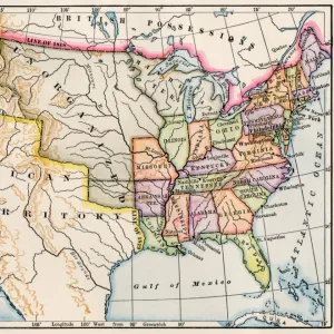 United States map in 1830