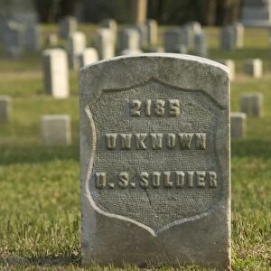 Unknown soldiers grave, National Cemetery, Shiloh battlefield