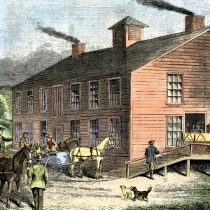 Vermont cheese factory, 1800s