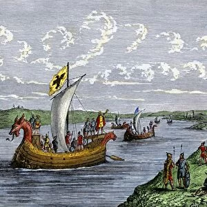 Viking explorers on the North American coast