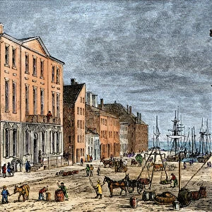 Wall Streets Tontine Coffee House in the late 1700s