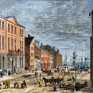 Wall Streets Tontine Coffee House in the late 1700s