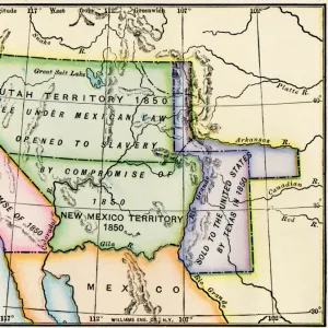 Western US after the Compromise of 1850