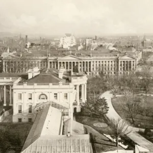 White House and Treasury Building, 1890s