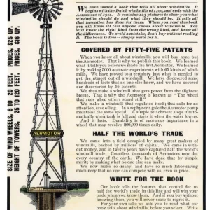 Windmill ad, about 1900