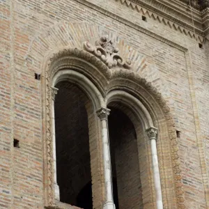 Window of the new cathedral in the Spanish colonial city of Cuenca Window of the new cathedral in the Spanish colonial city of Cuenca