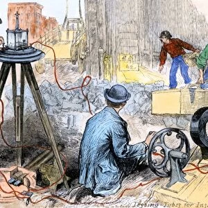 Wiring New York City for electricity, 1880s