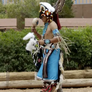 Zuni Red-Tailed Hawk Dancer performing the Turkey Dance at the Gallup Zuni Red-Tailed Hawk Dancer performing the Turkey Dance at the Gallup