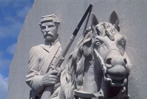 Statue Collection: 17th Pennsylvania Cavalry memorial, Gettysburg Battlefield