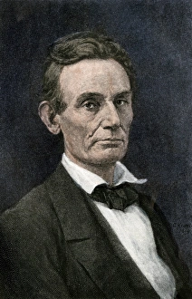 Us President Prints: Abraham Lincoln before growing a beard