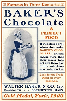 Company Prints: Ad for Bakers Chocolate, circa 1900