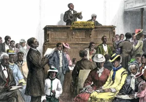 Urban Life Prints: African-American church congregation in Washington DC