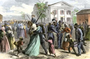 African American Prints: African-American troops mustered out of the Union Army at Little Rock