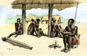 Republic Of The Congo Gallery: African slave shed in the Congo basin