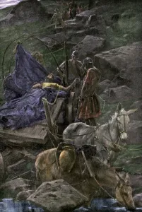 Ancient Greek Prints: Alexander the Great meeting the dying Darius III
