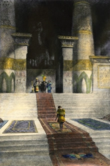 Alexander the Great at the temple of Apis in Memphis