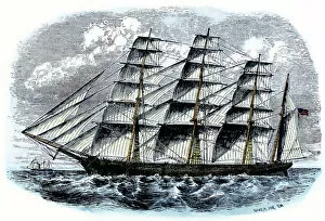 Images Dated 8th December 2011: American clipper ship Great Republic