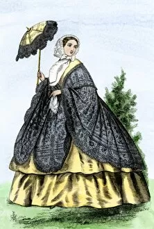 Parasol Gallery: American fashion of the 1860s