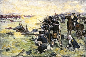 Americans holding their ground at the Battle of the Brandywine