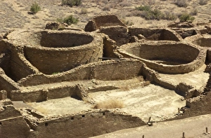 Cliff Dweller Prints: Anasazi / Ancestral Puebloan kivas at Chetro Ketl in Chaco Canyon