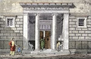 Door Gallery: Ancient Greek city home