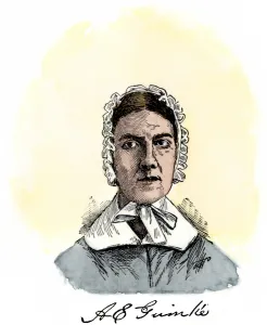 American History Prints: Angelina Grimke, with autograph