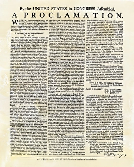 Artifact Prints: Announcement of the Treaty of Paris