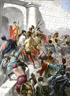 Holy Land Prints: Apostle Paul arrested in Jerusalem and taken before the Roman authorities