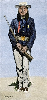 Arapaho scout for the US Cavalry, 1800s