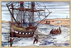 Scandinavia Collection: Arctic voyage of Willem Barents, 1500s