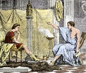 Teacher Prints: Aristotle instructing the young Alexander the Great