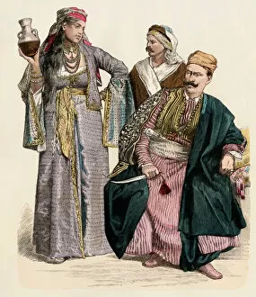 Mideast history Gallery: Armenian girl and Syrian men