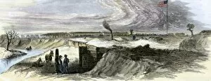 Kansas Gallery: Army outpost Fort Larned, Kansas, 1860s
