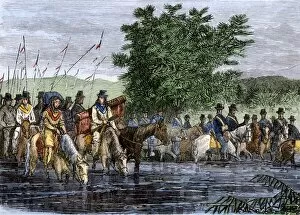 Indian Removal Gallery: US Army at Rosebud Creek, before defeat by Crazy Horse, 1876