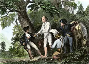 Continental Army Prints: Arnolds treason discovered with the arrest of John Andre, 1780