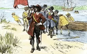 Row Boat Gallery: Arrival of Governor Carteret in New Jersey, 1665