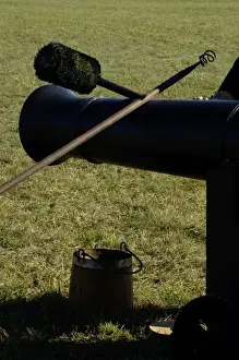 Artillery tools, Revolutionary War reenactment at Yorktown battlefield
