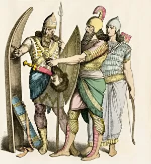Babylonian Gallery: Assyrian soldiers