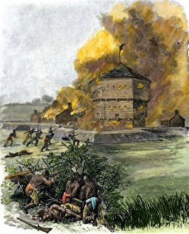 Fire Prints: Attack on Fort King by Native Americans under Osceola during the Seminole Wars