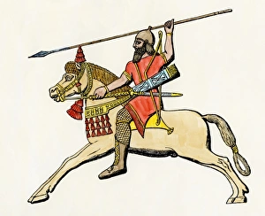 Lance Collection: Babylonian warrior