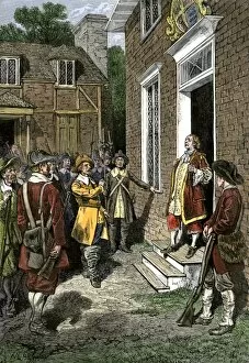 Jamestown Gallery: Bacons Rebellion in Jamestown, Virginia, 1676