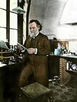 Experiment Prints: Bacteriologist Elie Metchnikoff in his laboratory