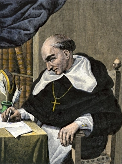 Roman Catholic Prints: Bartolome de Las Casas, Spanish missionary and New World historian
