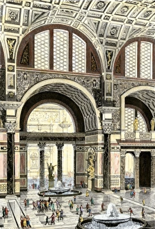 Water Gallery: Baths of Caracalla in ancient Rome