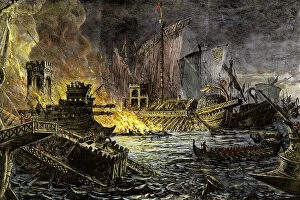 Egyptian Gallery: Battle of Actium, 31 BC